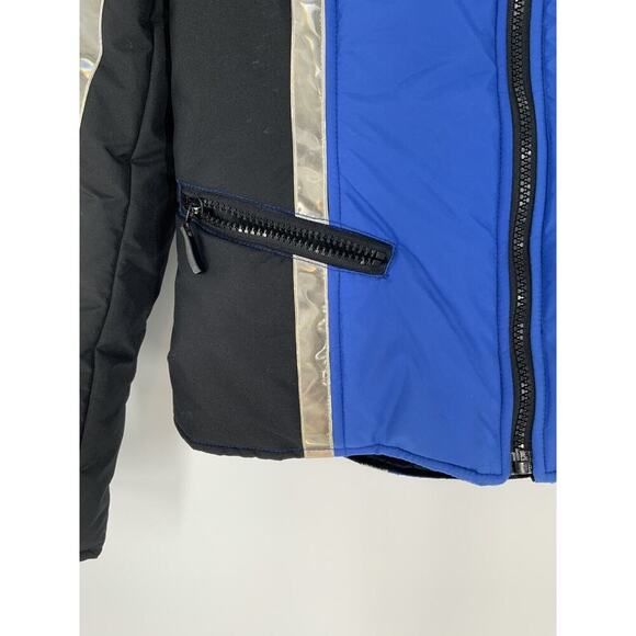Vintage Enrico Coveri Womens Blue Italian Ski Winter Coat Jacket Size Medium - Picture 8 of 12